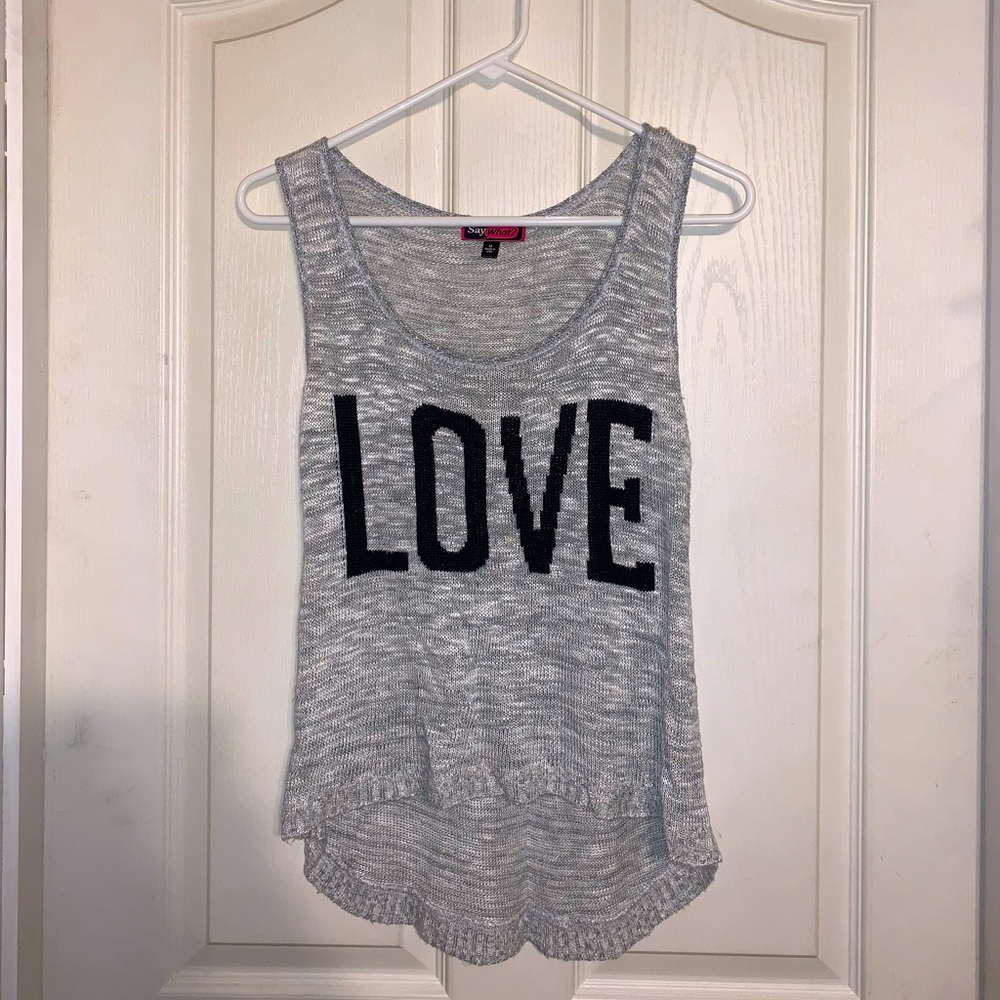 LOVE Flowy Tank Top